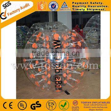 2015 popular TPU inflatable bubble football TB256