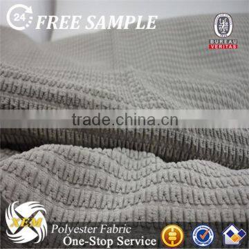 Knitted Velvet Polyester Corduroy Fabric