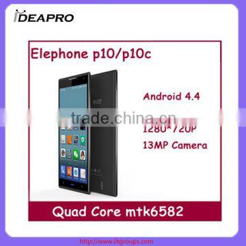 Original Elephone P10 1GB RAM 8GB ROM 3G WCDMA Mobile MTK6582 Quad Core Android 4.4 5.0" 960X540 13MP GPS high quality phone