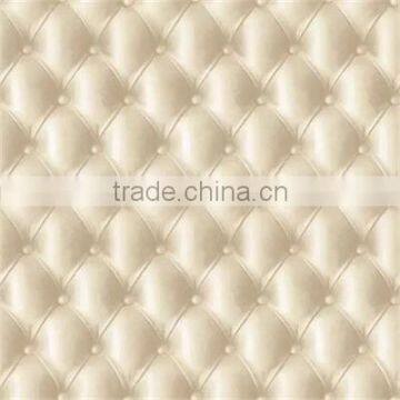 2015 Embossing PVC 3d Leather Wallcovering / Wallpaper photo-6