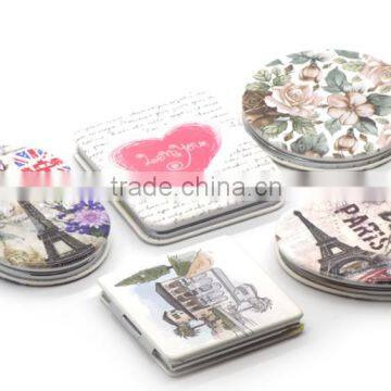 Small Metal Cosmetic Mirror in Chrome and Small Round Metallic Cosmetic Pocket Mirror,Small Mirror photo-4
