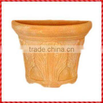 Useful handmade outdoor terracotta hanging wall planters