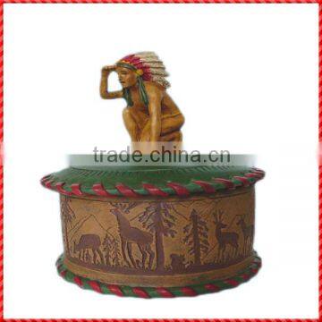 Unique resin indian decorative handmade antique swear jar