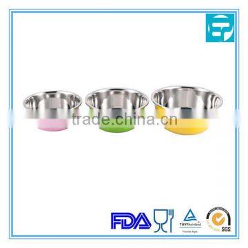 stainless steel wholesale mixing bowls with color polish