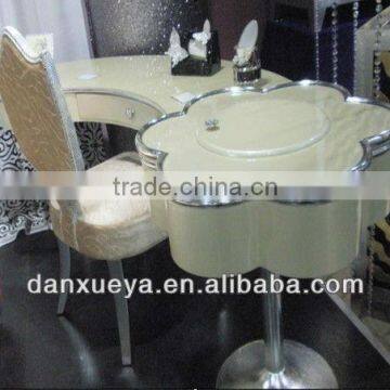 french  high white gloss book desk