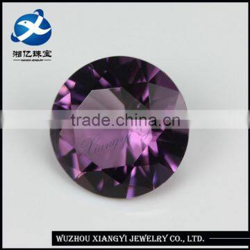 2016 New Purple Round Laboratory Glass Stone