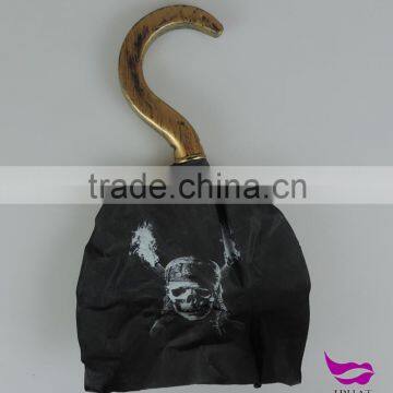 Black halloween party cosplay props accessories pirate hook