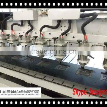 4 Axis 3d 8 Head Cnc Carving Engraving Cutting Machine With Rotary CC-MS2030K8 photo-2