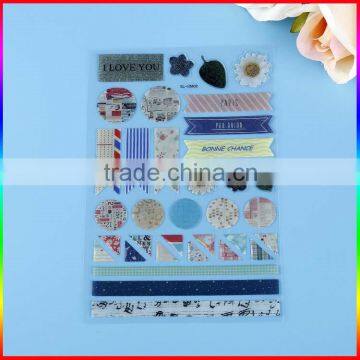 Eco-friendly customed beautiful design crystal sticker with high quality