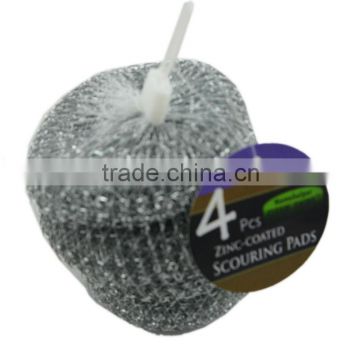 4PK stainless cleaning Scourer stainless steel scourer cleaning ball for dish washing