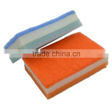 kitchen cleaning scouring pad 3 iN 1 sponge deluxe cleaning sponge scourer filter cotton sponge scouring pad