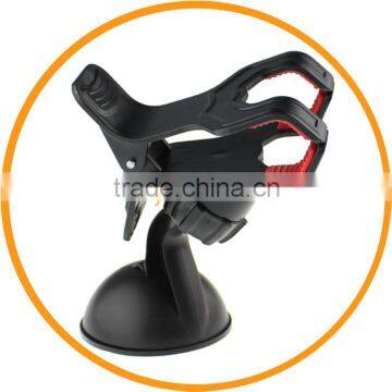 Universal Dual Two 2 Clips Car Mount Suction Bracket Holder for Mobile Phone from dailyetech