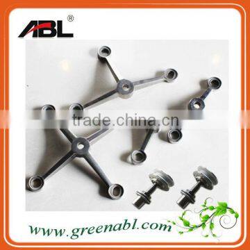 304/ 316 Stainless Steel Durable Glass Metal spiders Clamp System for glass wall fitting/ Subway Glass Wall