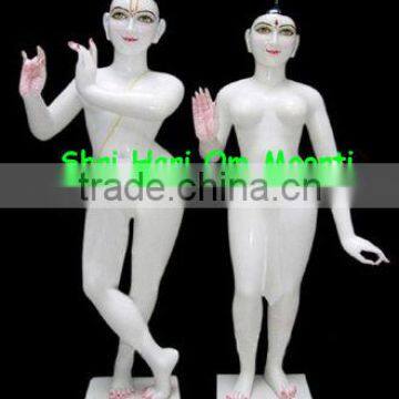 Marble Iskon Radha Krishna Statue