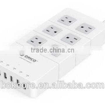 Electrical Multi Vertical Socket USB Outlet ABS Fire Resistant Universal Power Socket Strip photo-4