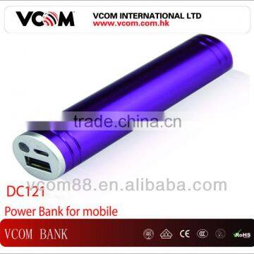 Colorful USB universal portable LED indicators power bank for mobile