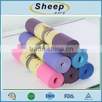 Factory supply eco-friendly tpe roll sport fitness washable yoga mat