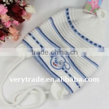 infant knitted earflap hat