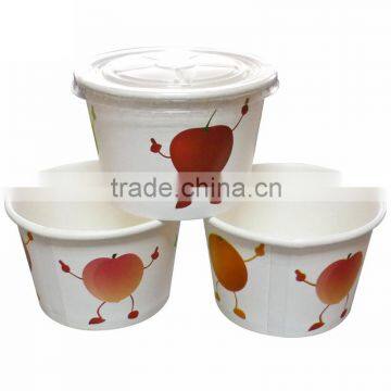 8oz frozen yogurt paper cup with lid