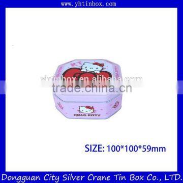 lovely candy tin box / decorative candy tin box/fancy tin box for candy packaging