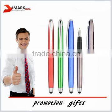 High quality double head ball pen and stylus touch pen