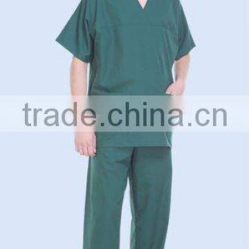 green hospital uniform