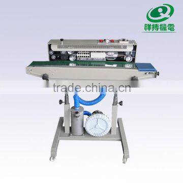 DBF-1000 Auto Gas/air -flushing Continuous Band Plastic Bag and Film Sealer/sealing machine