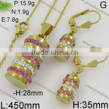 New Arrival Wholesale Price 18k Italian Gold Jewelry Set photo-5