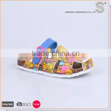 Unique design hot sale fashion PU girls sandals