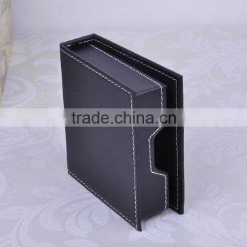 China Factory Wholesale Custom PU Leather Gift Box, Black Storage Box photo-5