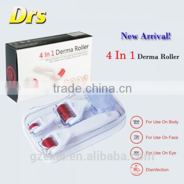 DRS 4 Iin 1 Derma Micro Needle Skin Rejuvenation Microneedle Derma Meso Roller