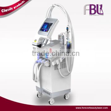 2016 Multifunctional SHR IPL nd Yag Laser Microneedle Fractional RF hair removal scar removal machine