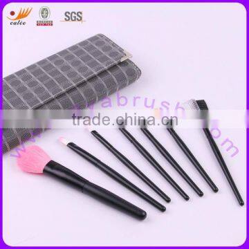 7pcs Wooden Handle Best Cosmetic Brushes Kits