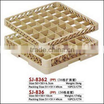 PP Glass Rack for hotel and restaurant using
