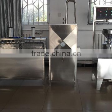 self-heating/most popular soymilk and soybean curd machine with 80kgs tofu per hour