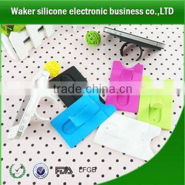 New Products 2017 Silicone Mobile Phone Card Holder With Stand Cheap Phone Cases