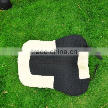 wool felt half white English horse products saddle pad