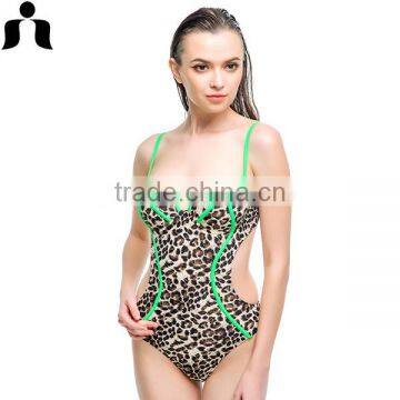 2017 Hot Sale Leopard One-piece Bathing Wear photo-6