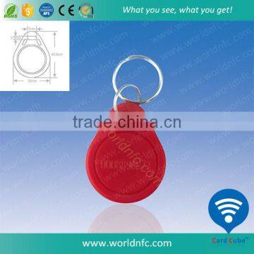 Waterproof ABS RFID ISO15693 Key Fob with Logo Printed