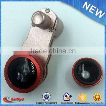 Fisheye Wide angle Macro Universal mobile phone clip 3 in 1 lens for mobile phone camera