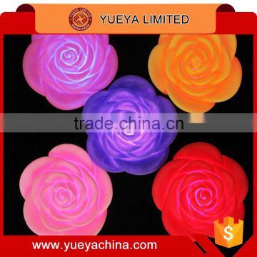 small size romantic colorful rose shaped flashing night lights