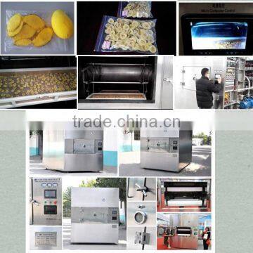 New design microwave vacuum dryer for peach slice
