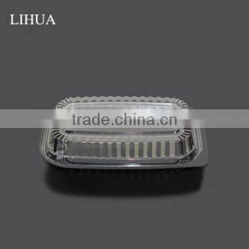 PS Black Base BOPS Clear Lid Plastic Take Out Food Container Box for Sushi,Salad,Fruit,Vegetable,Dessert,Cold Dish Packaging photo-5