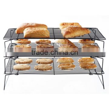 3 Tier Stackable Metal Food Pie Pastry Cooling Display Rack