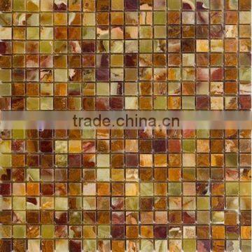 BEAUTIFULL CUSTOM MADE MULTI GREEN ONYX MOSAIC TILES COLLECTIONS