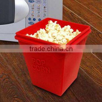 Microwave Safe Printed Popcorn Bucket Silicone Popcorn Maker photo-4
