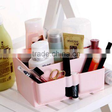 Hot Sale Cute Plastic Office Desktop Storage Boxes Makeup Organizer Storage Box