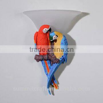Resin Parrot Animal Shaped Wall Lamps for Home photo-3