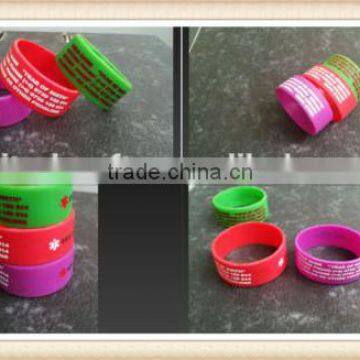 Custom Silicone Wristband BRACELET vital ID Color & Text child safeID kids kid