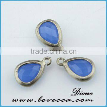 Fashion Jewelry Gold/silver Plated Bezel Stone Natural Various Design Glass Gemstone Bezel Pendant photo-6